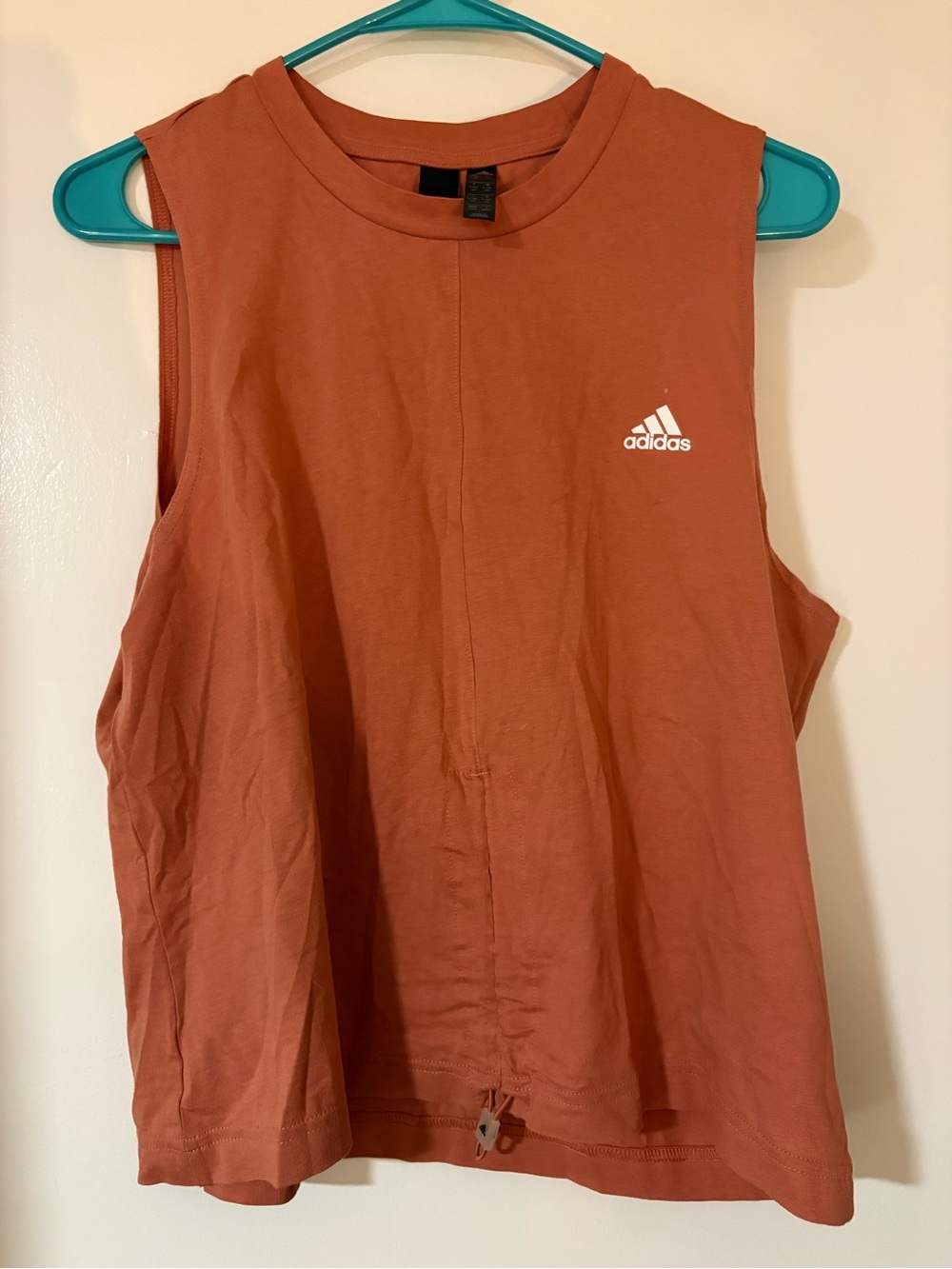 adidas Women's Muscle Tank Top - Rust Orange
